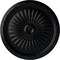 Ekena Millwork Juniper Ceiling Medallion (Fits Canopies up to 7"), Hand-Painted Jet Black, 36"OD x 1 1/2"P CM36JUBLF - alternate 1